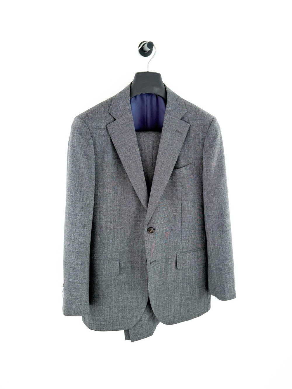 Suitsupply Lazio Slim Fit Italian Pure Wool Suit Gray Men's 40R Jacket Pants - Picture 4 of 16